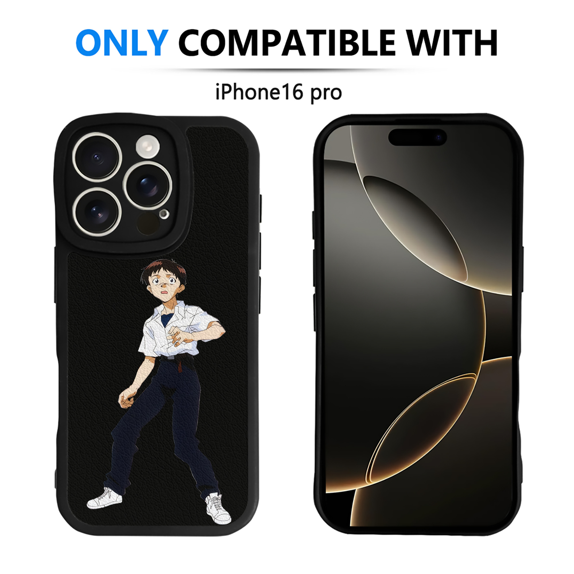 （画像用） EVA 新世紀エヴァンゲリオン 【iPhone 16シリーズ対応】シリコンスマホケース（レザー調） 材質：シリコン